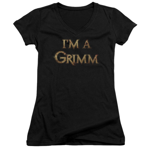 Grimm - Im A Grimm - Junior V-neck - Black - Sm - Black