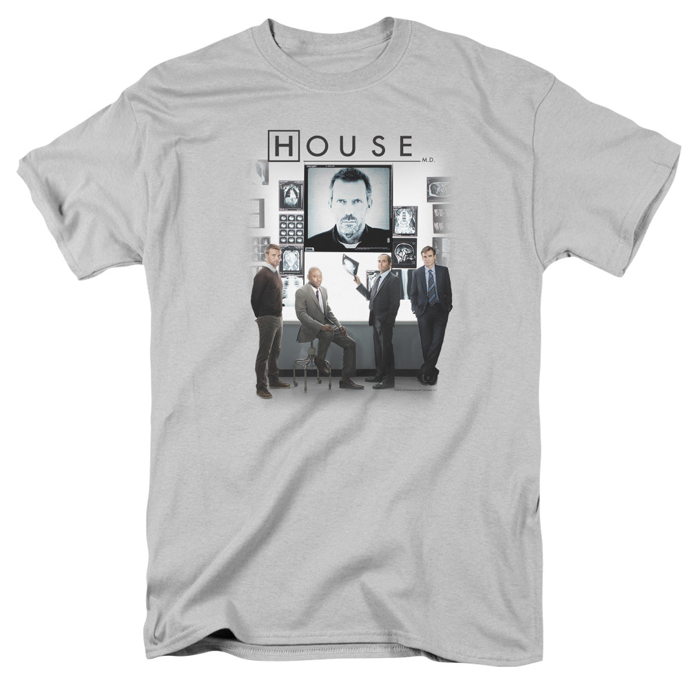 HOUSE THE CAST - S/S ADULT 18/1 - SILVER T-Shirt