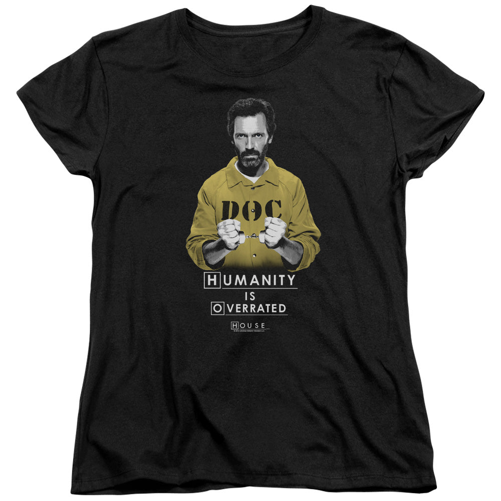 House - Humanity - Short Sleeve Womens Tee - Black T-shirt