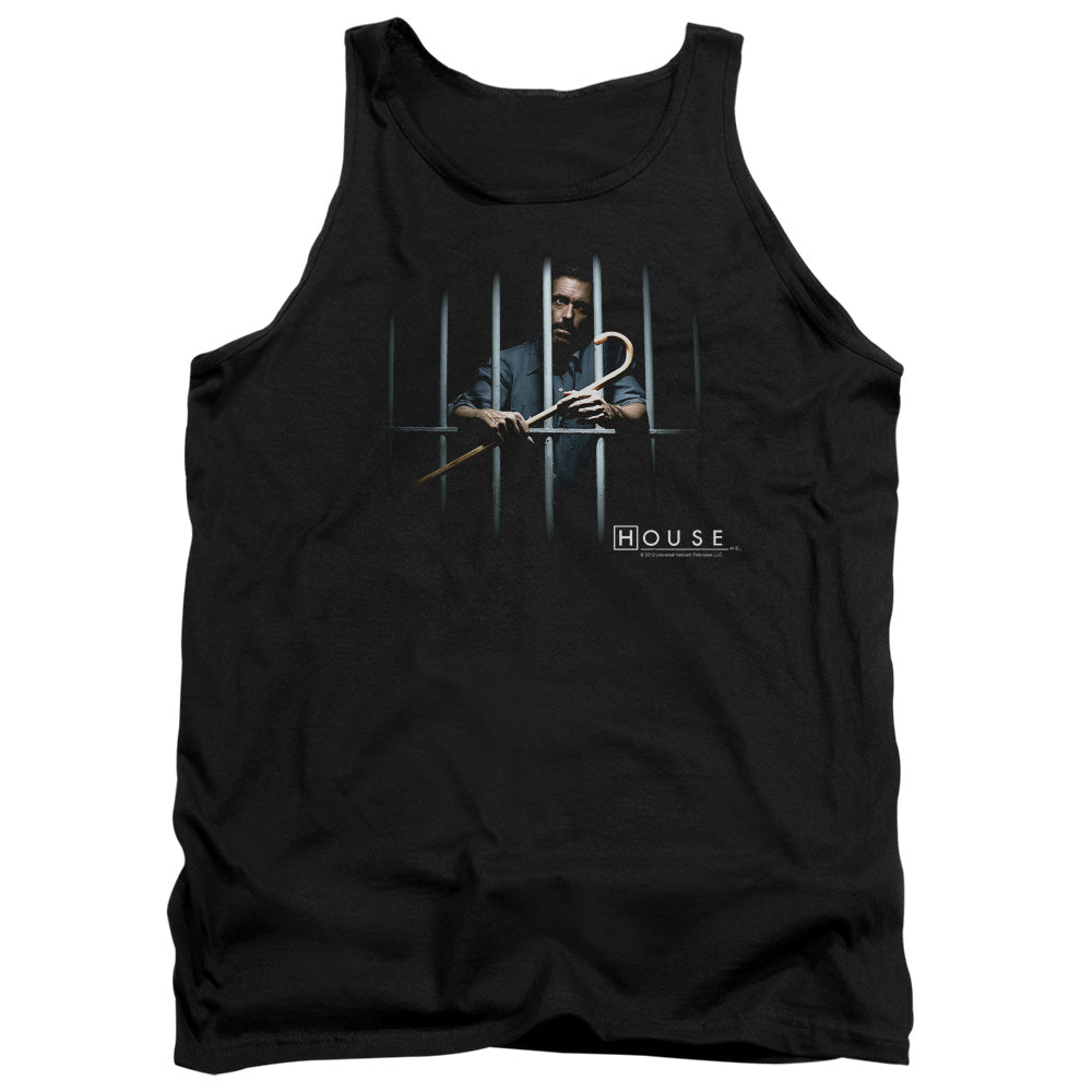 House - Behind Bars - Adult Tank - Black