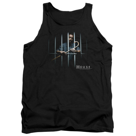 House - Behind Bars - Adult Tank - Black