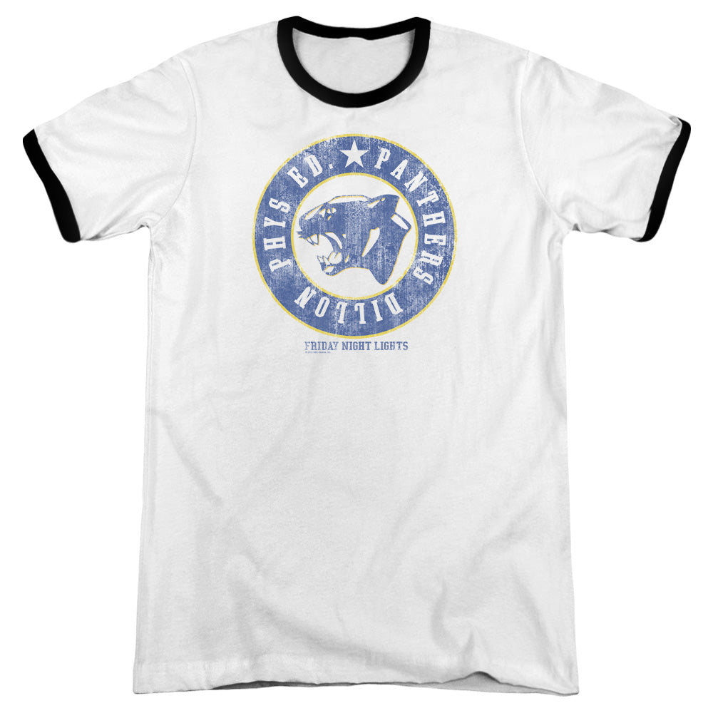 Friday Night Lights - Phys Ed - Adult Ringer - White/black