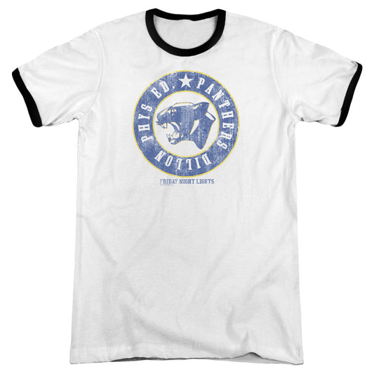 Friday Night Lights - Phys Ed - Adult Ringer - White/black