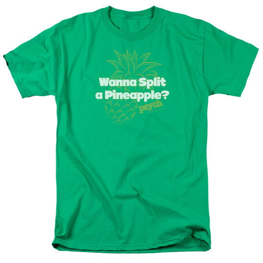 Psych - Pineapple Split - Short Sleeve Adult 18/1 - Kelly Green T-shirt
