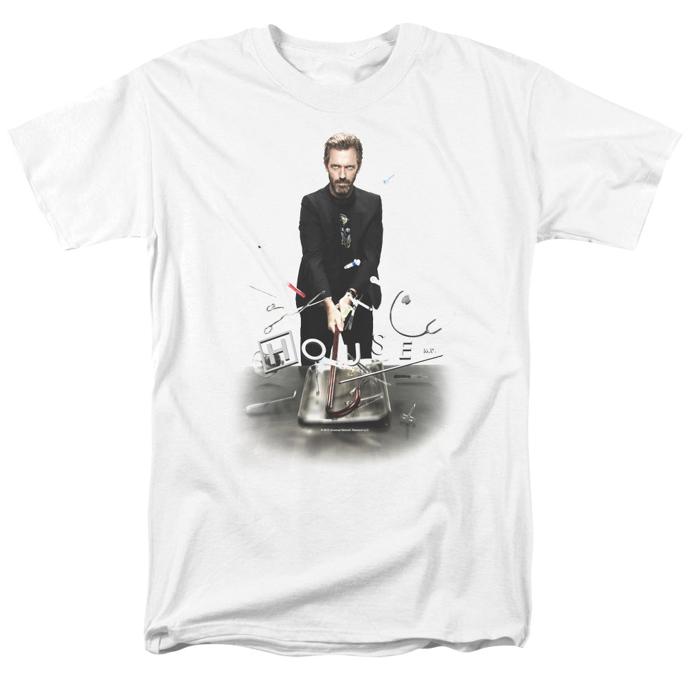 House - Hit It - Short Sleeve Adult 18/1 - White T-shirt