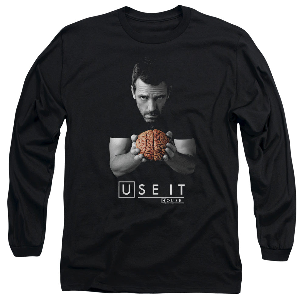 House - Use It - Long Sleeve Adult 18/1 - Black T-shirt