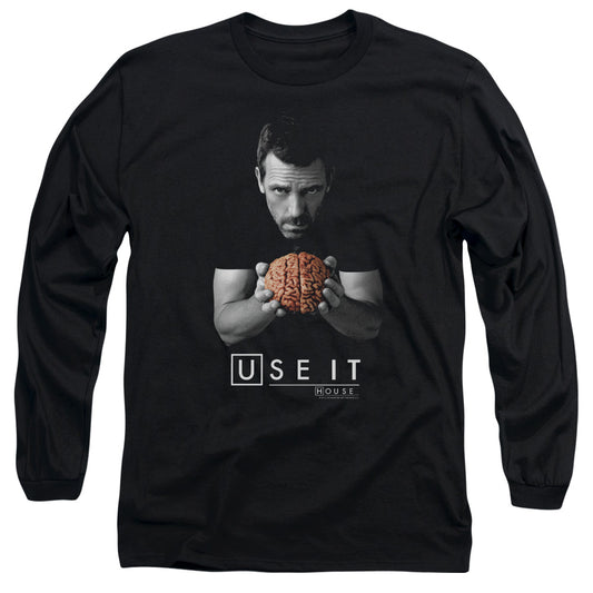 House - Use It - Long Sleeve Adult 18/1 - Black T-shirt