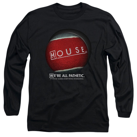 House - The Ball - Long Sleeve Adult 18/1 - Black T-shirt
