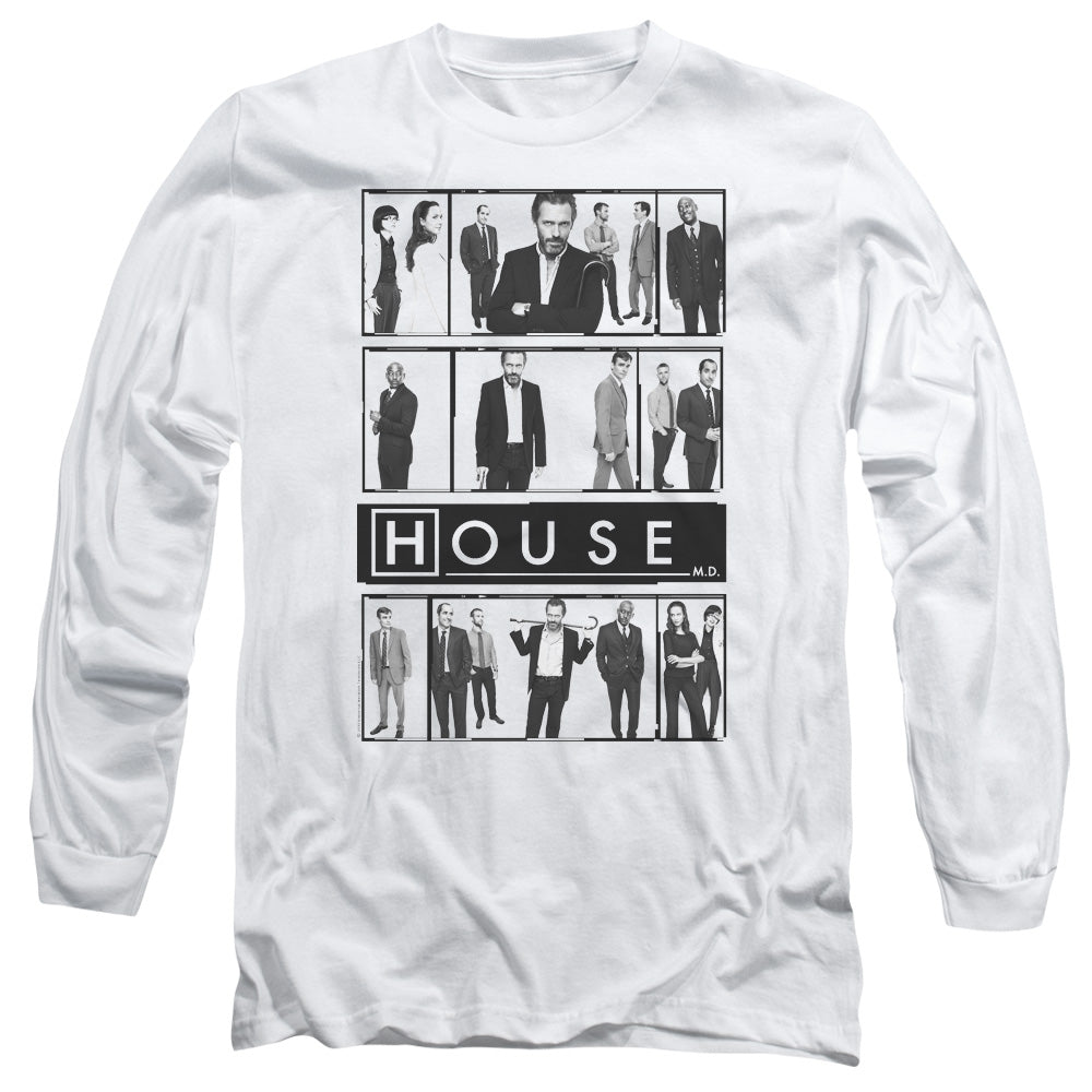 House - Film - Long Sleeve Adult 18/1 - White T-shirt