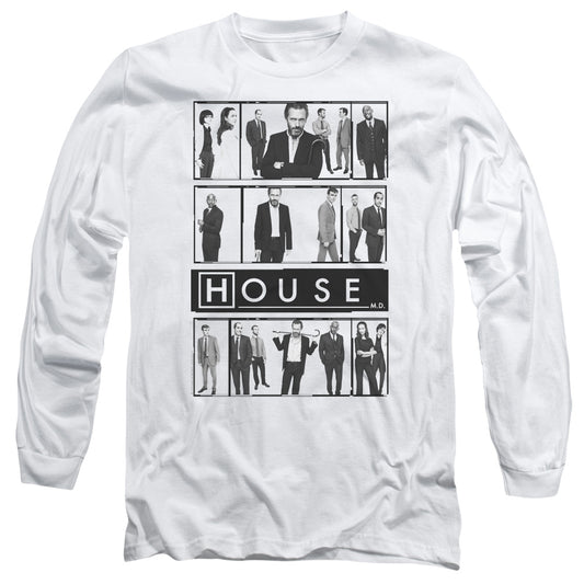 House - Film - Long Sleeve Adult 18/1 - White T-shirt