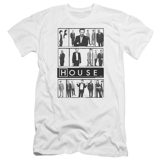 House - Film-premuim Canvas Adult Slim Fit 30/1 - White