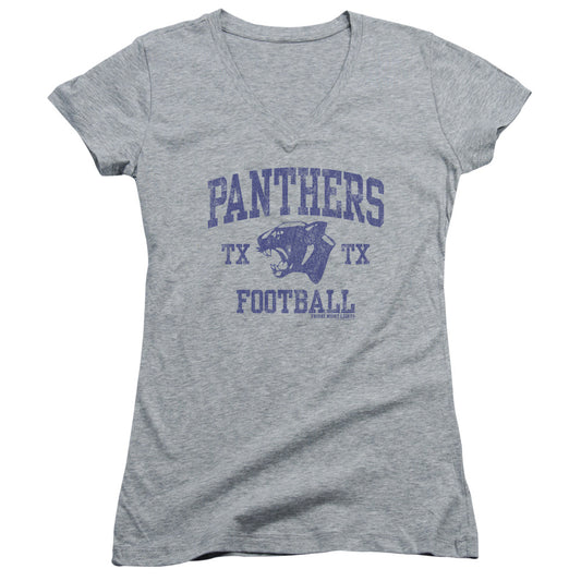 Friday Night Lights - Panther Arch - Junior V-neck - Athletic Heather