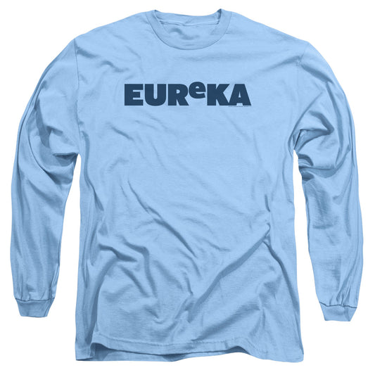 Eureka - Logo - Long Sleeve Adult 18/1 - Carolina Blue - Sm - Carolina Blue T-shirt