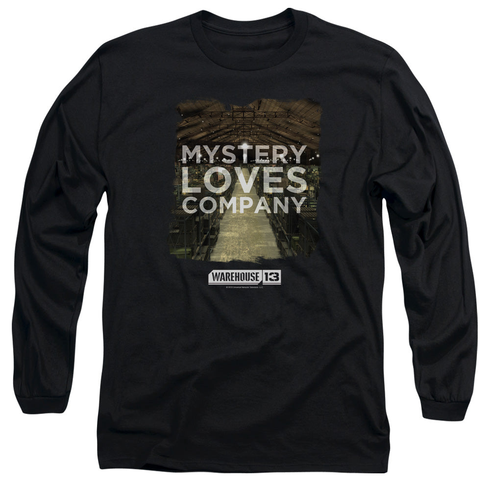 Warehouse 13 - Mystery Loves - Long Sleeve Adult 18/1 - Black T-shirt