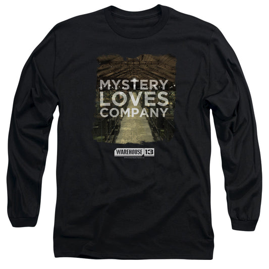 Warehouse 13 - Mystery Loves - Long Sleeve Adult 18/1 - Black T-shirt