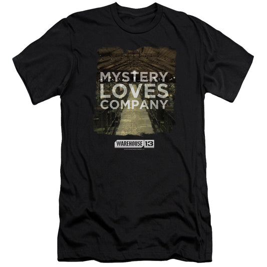 Warehouse 13 - Mystery Loves-premuim Canvas Adult Slim Fit 30/1 - Black