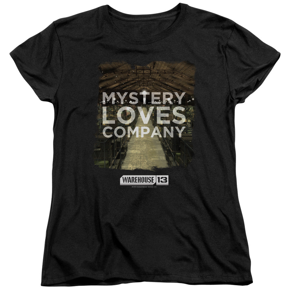Warehouse 13 - Mystery Loves - Short Sleeve Womens Tee - Black T-shirt