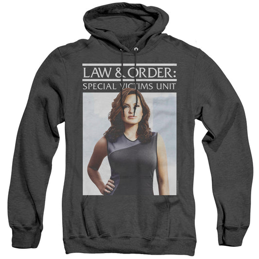 Law And Order Svu - Behind Closed Doors - Adult Heather Hoodie - Black