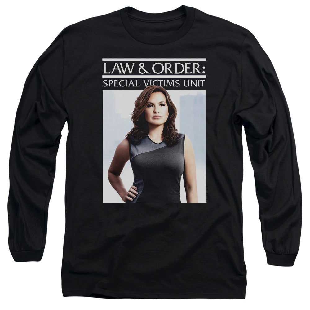 Law And Order Svu - Behind Closed Doors - Long Sleeve Adult 18/1 - Black T-shirt