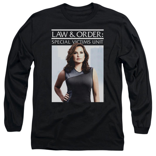 Law And Order Svu - Behind Closed Doors - Long Sleeve Adult 18/1 - Black T-shirt