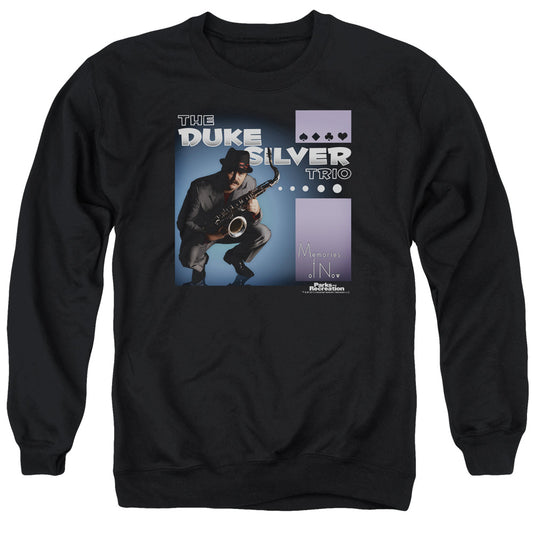 Parks And Rec - Album Cover - Adult Crewneck Sweatshirt - Black