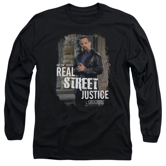 Law And Order Svu - Street Justice - Long Sleeve Adult 18/1 - Black T-shirt