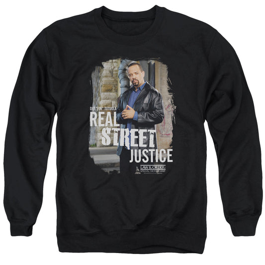 Law And Order Svu - Street Justice - Adult Crewneck Sweatshirt - Black