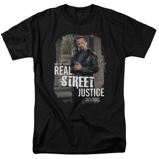 Law And Order Svu - Street Justice - Short Sleeve Adult 18/1 - Black T-shirt