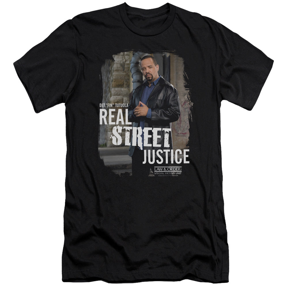 Law And Order Svu - Street Justice - Short Sleeve Adult 30/1 - Black T-shirt