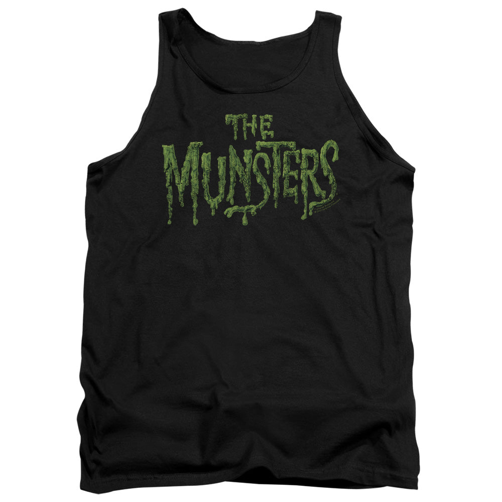 The Munsters - Distress Logo - Adult Tank - Black