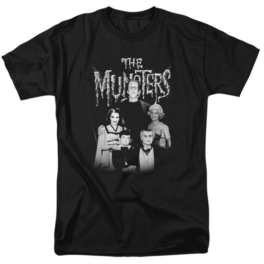 The Munsters - Family Portrait - Short Sleeve Adult 18/1 - Black T-shirt