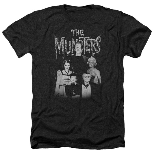 The Munsters - Family Portrait - Adult Heather-black