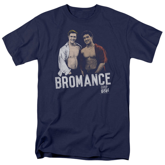 Saved By The Bell - Bromance - Short Sleeve Adult 18/1 - Navy T-shirt