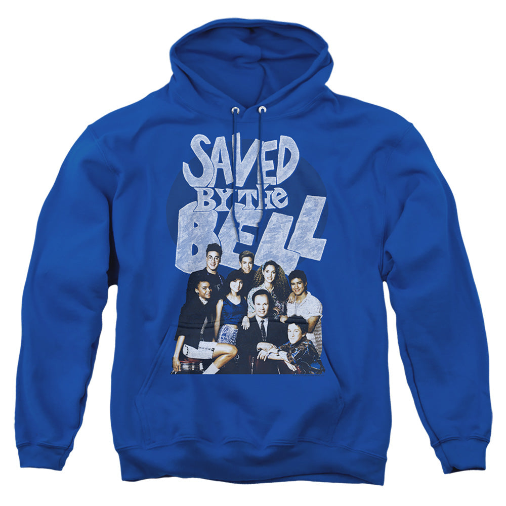 Saved By The Bell - Retro Cast - Adult Pull-over Hoodie - Royal Blue