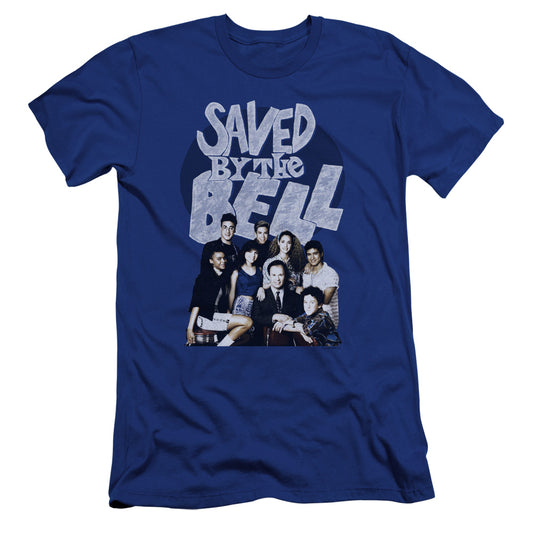 Saved By The Bell - Retro Cast-premuim Canvas Adult Slim Fit 30/1 - Royal Blue
