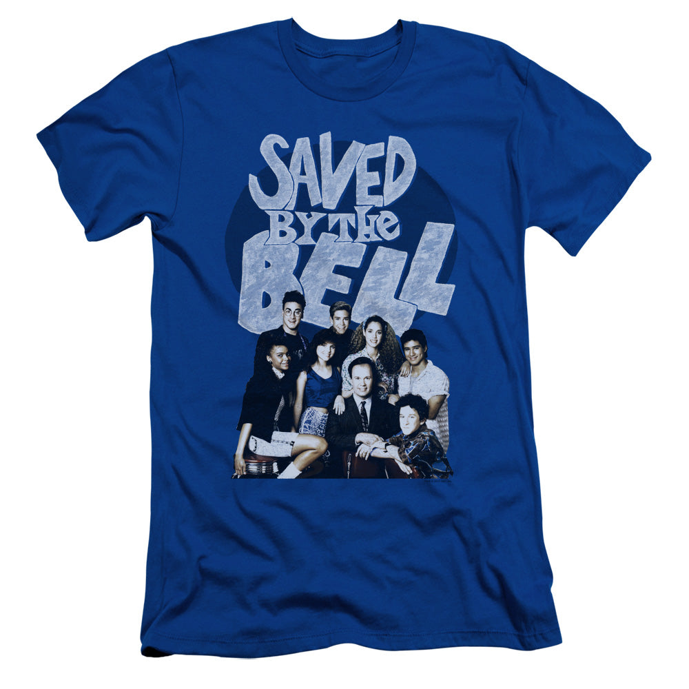 Saved By The Bell - Retro Cast - Short Sleeve Adult 30/1 - Royal Blue T-shirt