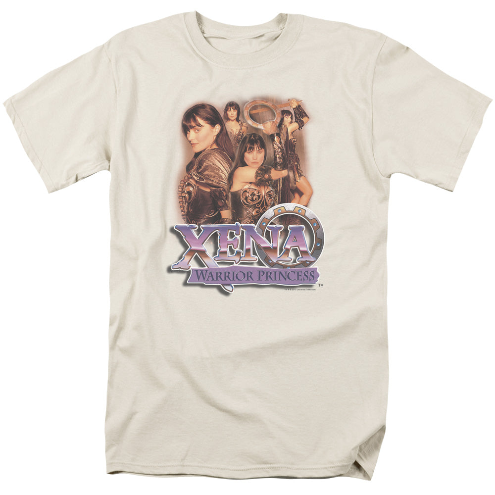 Xena - Princess Collage - Short Sleeve Adult 18/1 - Cream T-shirt