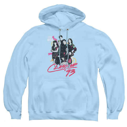 Saved By The Bell - Class Of 93 - Adult Pull-over Hoodie - Light Blue