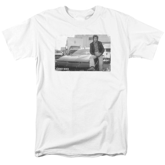 Knight Rider - Black Knight - Short Sleeve Adult 18/1 - White T-shirt