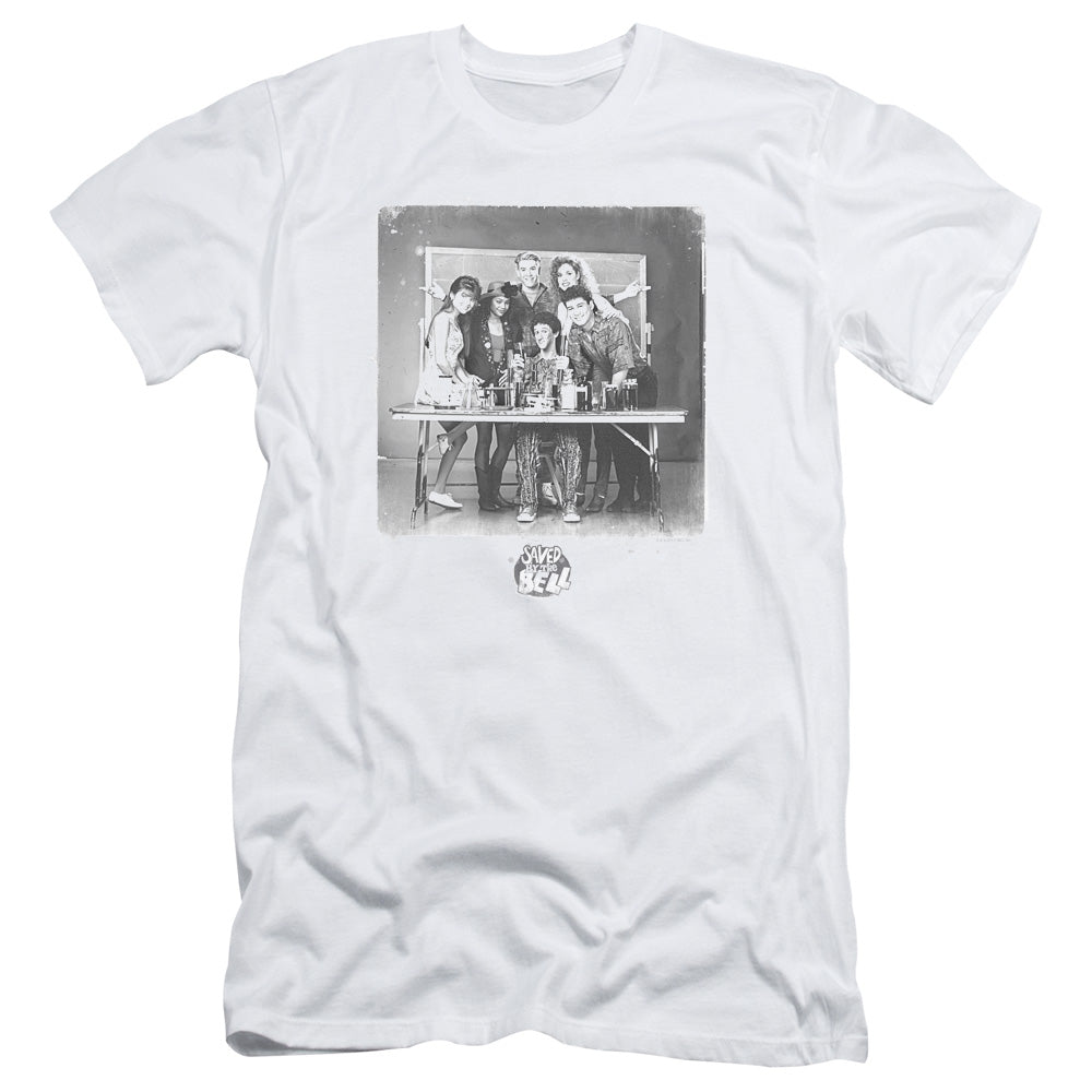 Saved By The Bell - Class Photo - Short Sleeve Adult 30/1 - White T-shirt