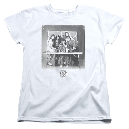 Saved By The Bell - Class Photo - Short Sleeve Womens Tee - White T-shirt