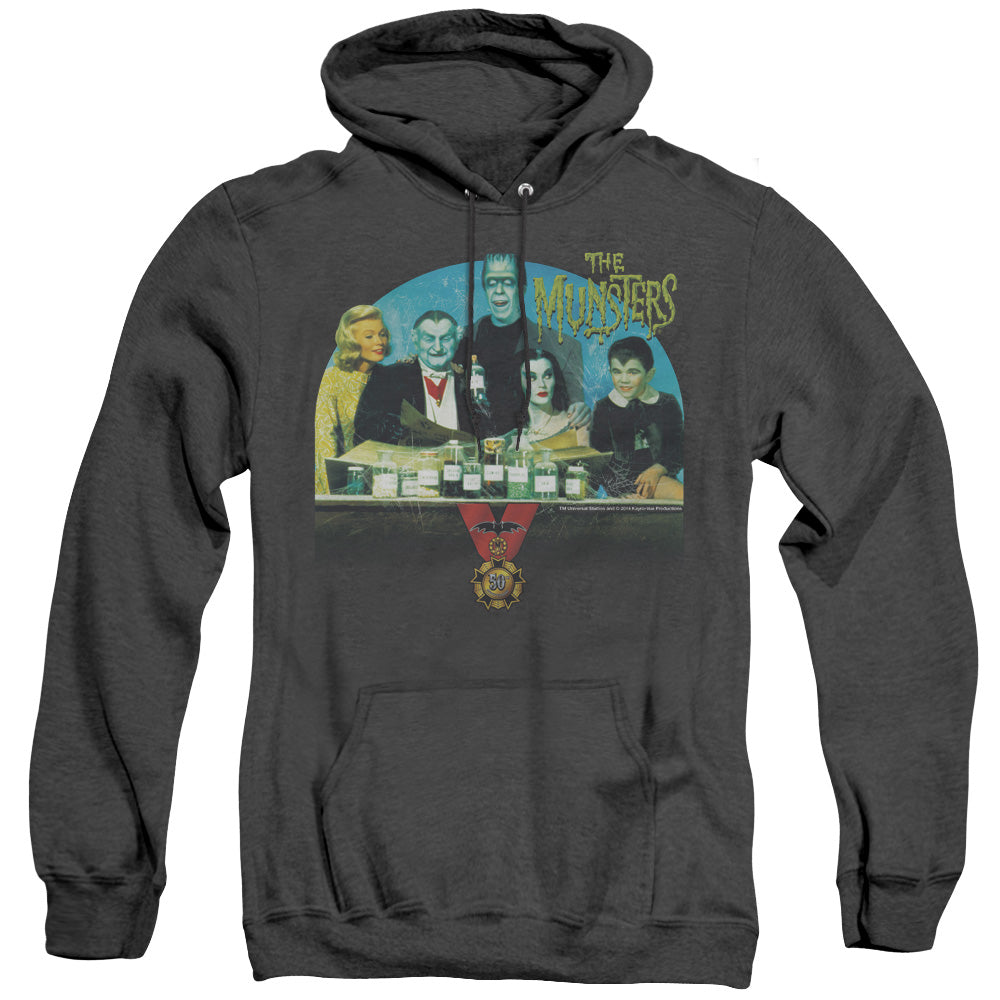 The Munsters - 50 Year Potion - Adult Heather Hoodie - Black