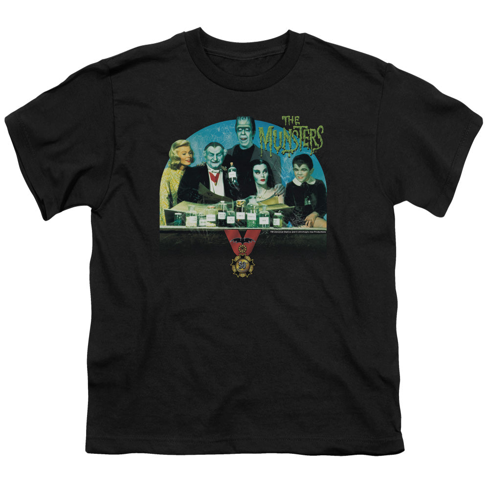 The Munsters - 50 Year Potion - Short Sleeve Youth 18/1 - Black T-shirt
