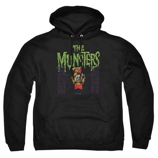 The Munsters - 50 Year Logo - Adult Pull-over Hoodie - Black