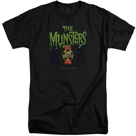 The Munsters - 50 Year Logo - Short Sleeve Adult Tall - Black T-shirt