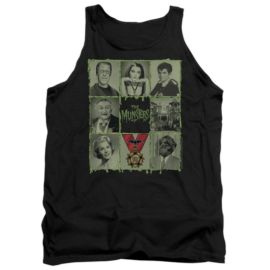 The Munsters - Blocks - Adult Tank - Black