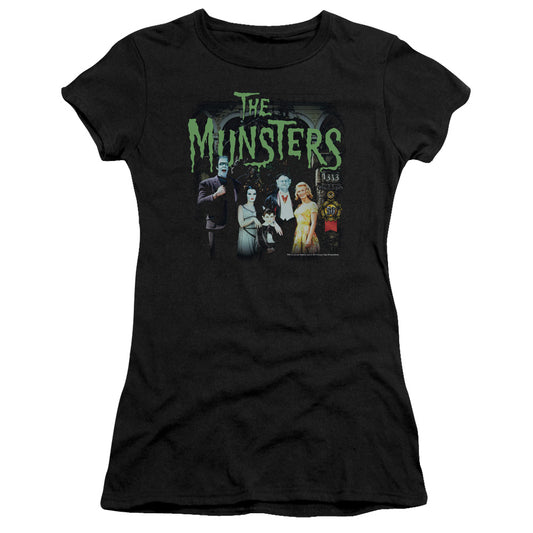 The Munsters - 1313 50 Years - Short Sleeve Junior Sheer - Black T-shirt