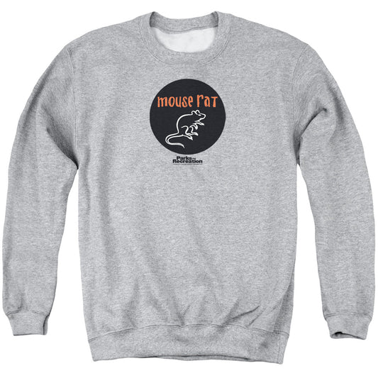Parks & Rec - Mouse Rat Circle - Adult Crewneck Sweatshirt - Athletic Heather