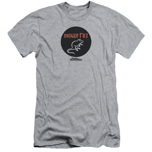 Parks & Rec - Mouse Rat Circle - Short Sleeve Adult 30/1 - Athletic Heather T-shirt