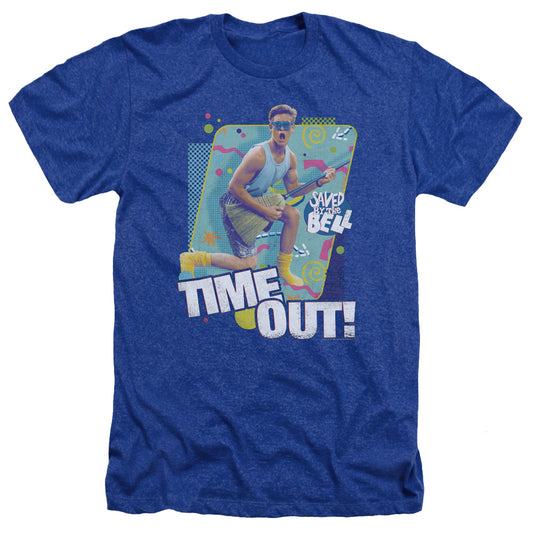 Saved By The Bell - Time Out - Adult Heather - Royal Blue